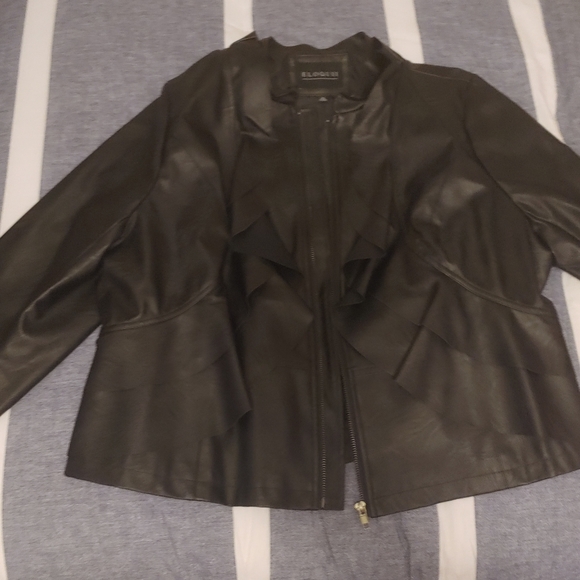 Eloquii Jackets & Blazers - ELOQUII faux leather jacket!!!